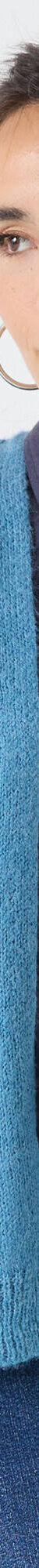 Gilet ouvert, laine et mohair mélangés (bleu glacier) Gilet ouvert, laine et mohair mélangés (bleu glacier)